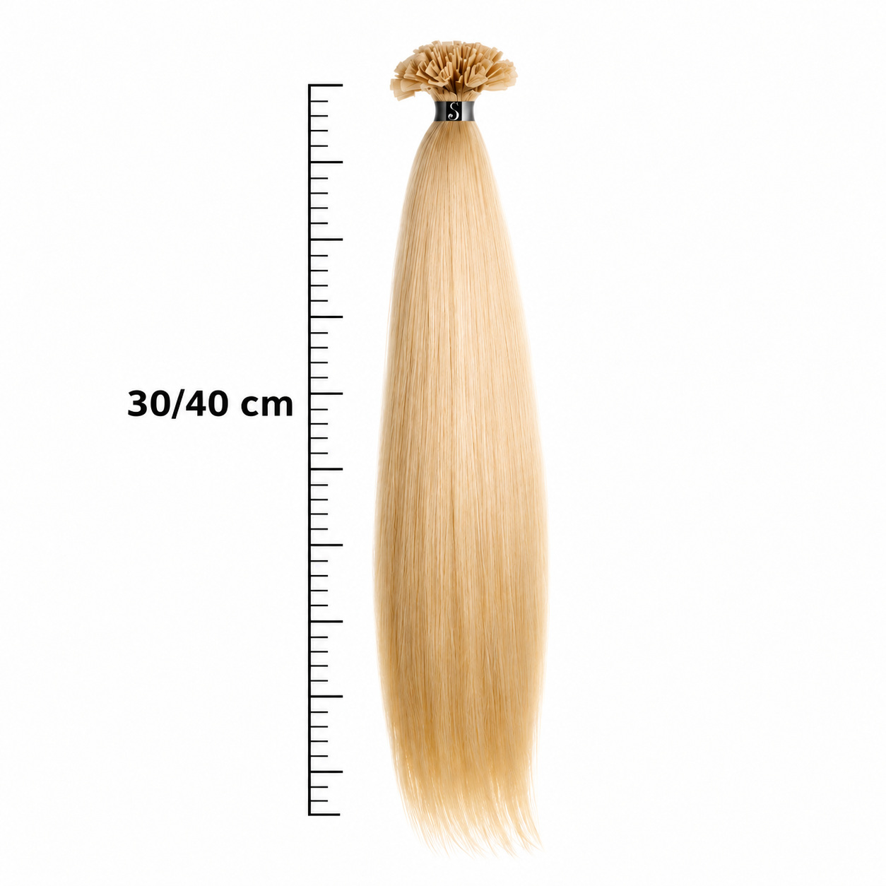 SHE Echthaar Keratin Bondings 30/40 cm – Naturfarben glatt